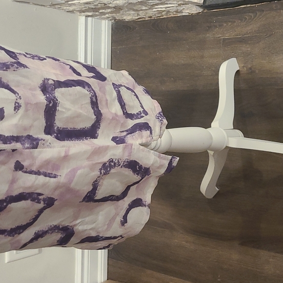 Robert Kitchen Blouse Cotton Silk Blend  Purple, Pink, white - Picture 5 of 9